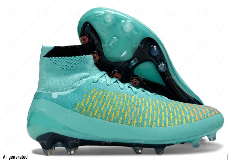 Men's Waterproof Football Shoes – Ghost Face Knit FG Cleats (Sizes 39-45) – Free Shipping Available