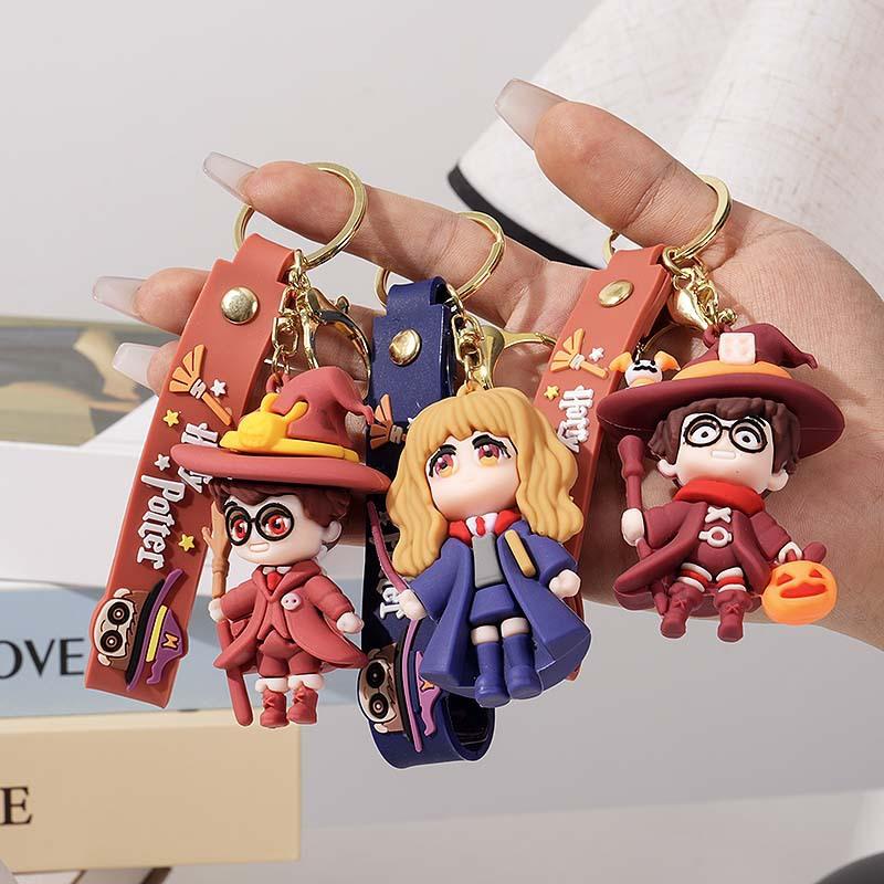 Cartoon Harry Potter Keychain Magic Book Academy Doll Pendant Men's And Women's Backpack Pendant Gift