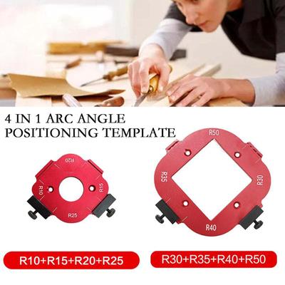 4 In 1 Arcs Angle Positioning Template Corner Radius Routers Template Corner Radius Template Woodworking Positioning Tool