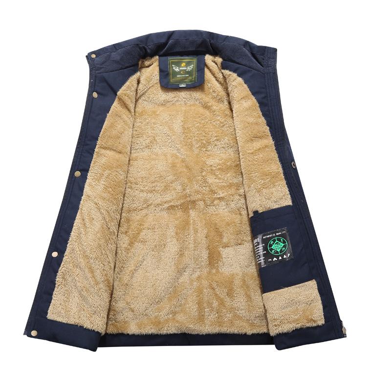 Cotton-padded Jacket Men's Cotton-padded Jacket Winter Plus Velvet Thick Warm Padded Jacket