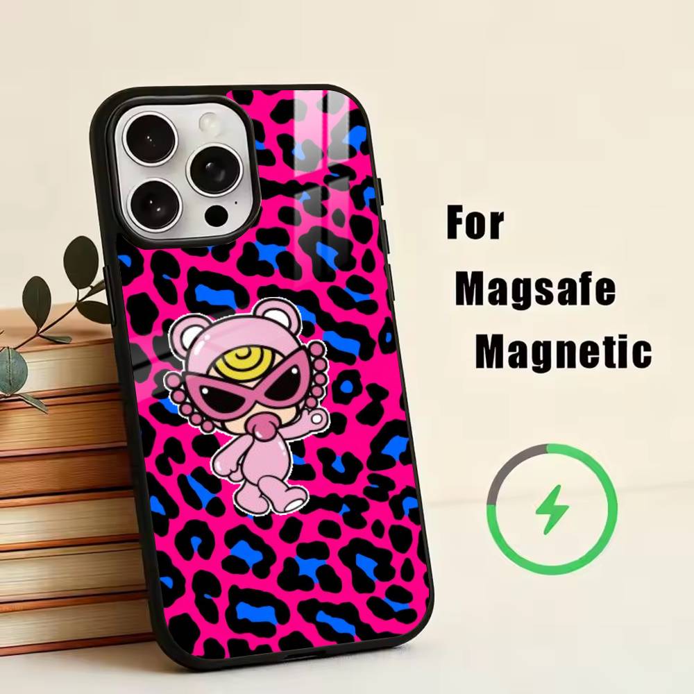 Y2K Hysteric M-Mini Phone Case For iPhone17,16,15,14,13,12,11 Plus,Pro Magnetic with Magsafe Wireless Charging