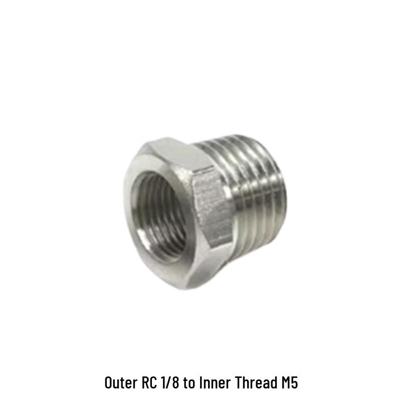 Plastic Thread Adapter RC1/8 Male to M5 Female