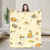 Lazy Egg Gudetama Blanket Cute Cartoon Fleece Funny Breathable Throw Blankets for Bedding Lounge Textile Decor,