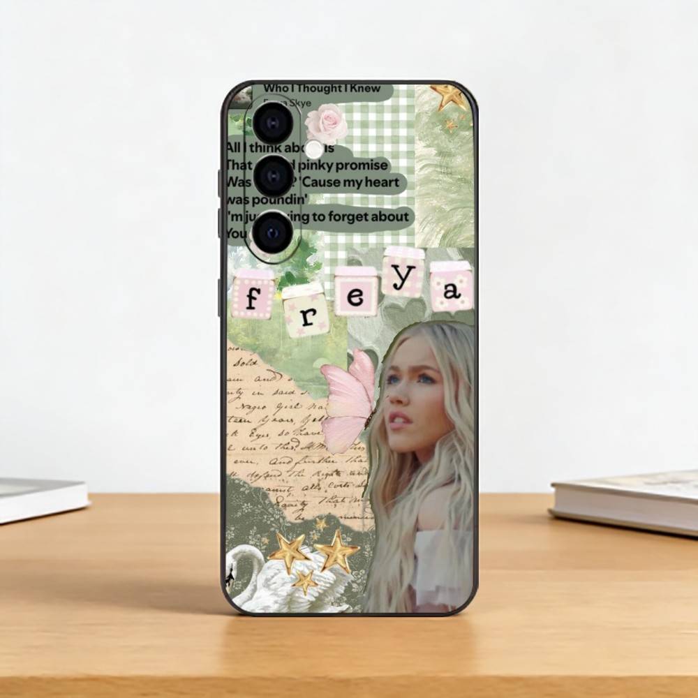 

Freya S-Skye Singer Phone Case For Samsung Galaxy A73,A72,A71,A70,A53,A52,A51,Others Soft Black Cover Samsung a21s