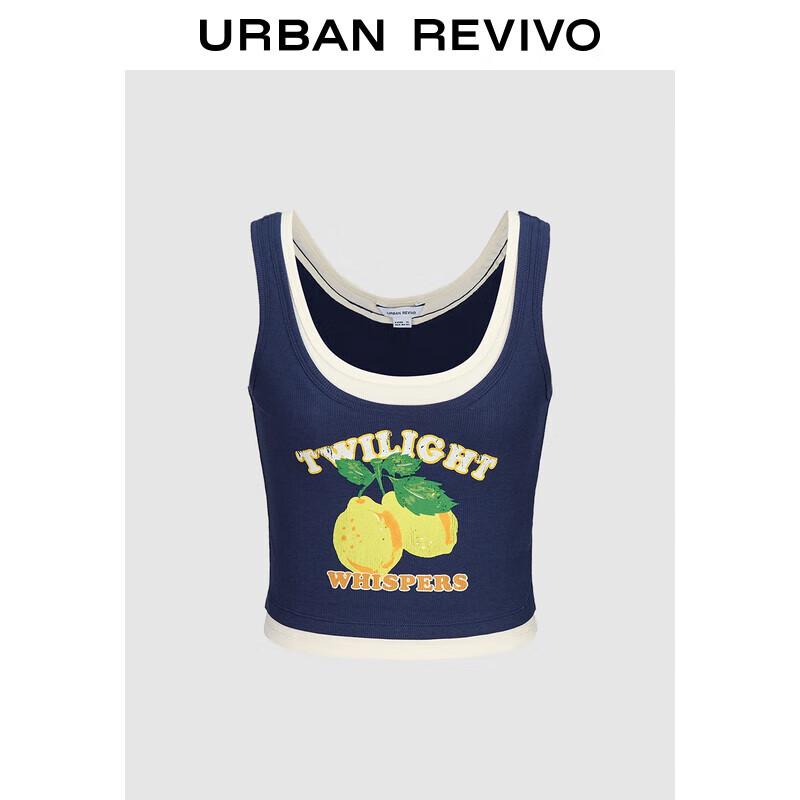 UR Women s Summer Color-block Print Sleeveless Vest XL