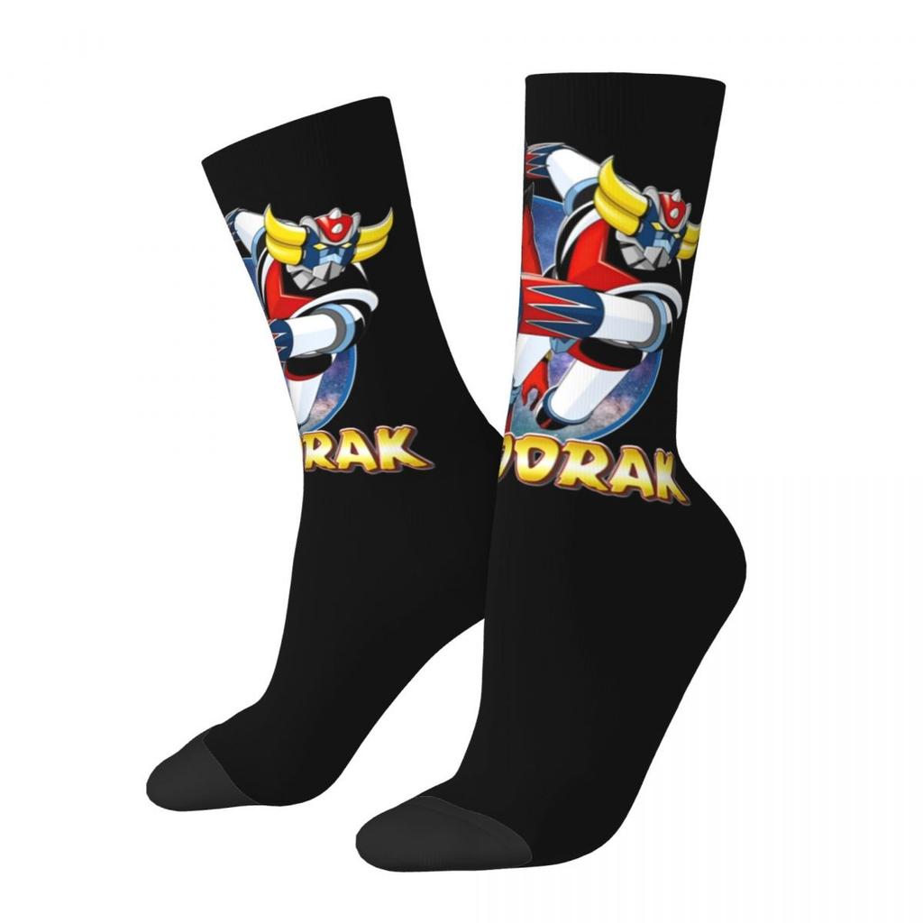 New Male Men Socks Casual Actarus Mazinger Z Manga Sock Robot Goldorak Grendizer Women's Stockings Spring Summer Autumn Winter