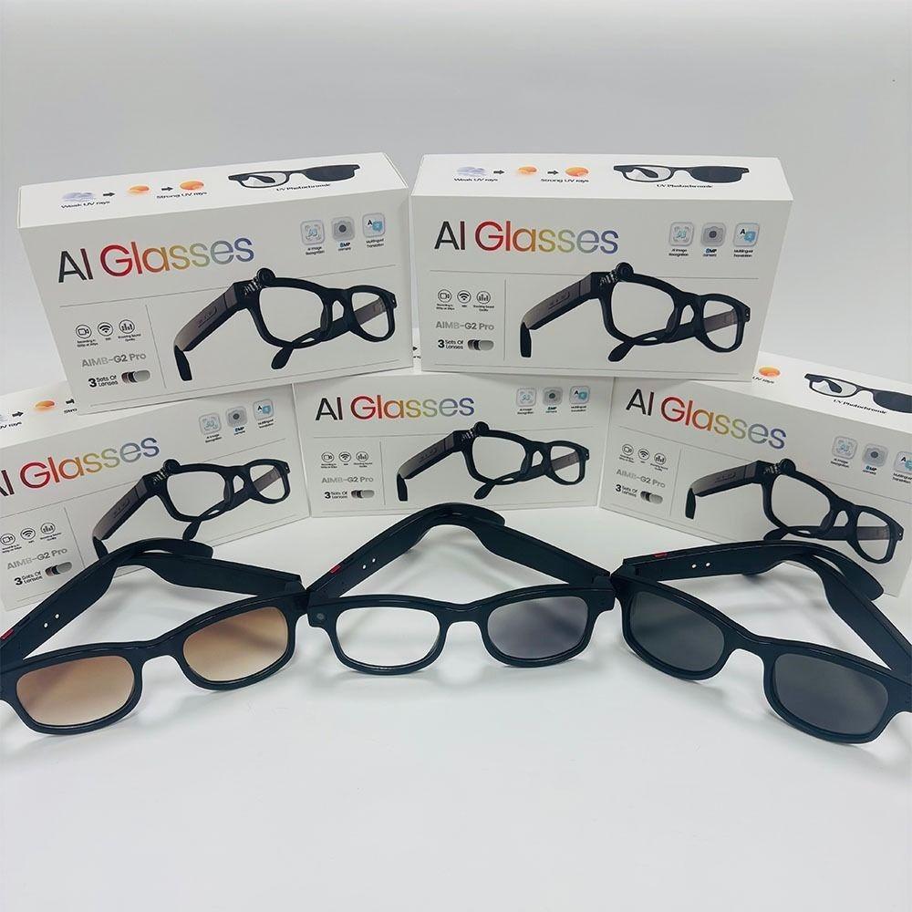 2-in-1 Intelligente KI-Brille Echtzeitübersetzung Intelligente Brille Musik Hören