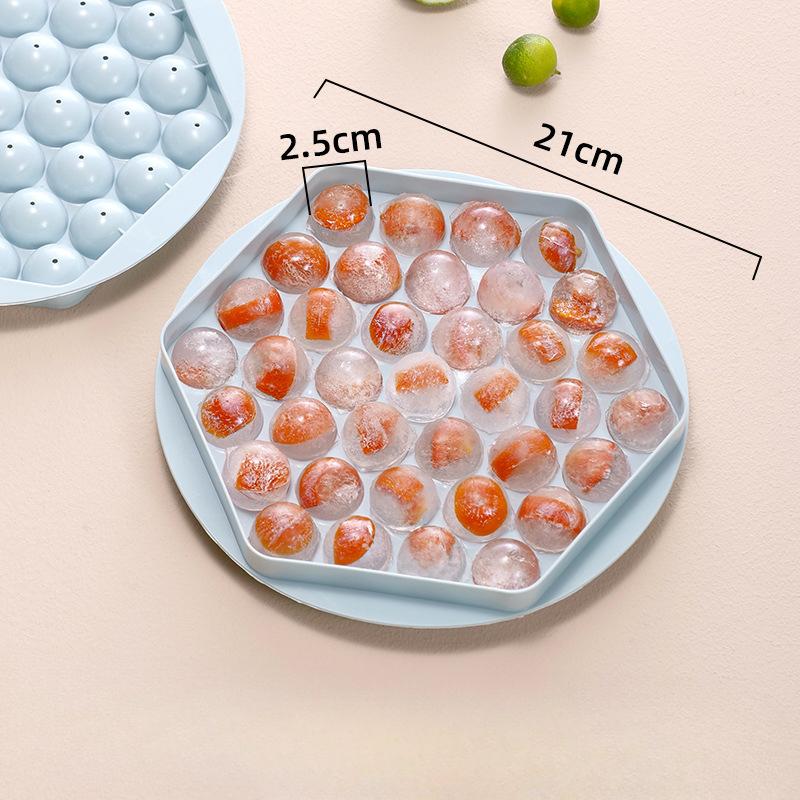 Homemade Ice Cube Molds Round Ice Cube Trays Quick-freezing Ice Cube Molds Ice Hockey Balls Ice-making Boxes and Ice Cube Trays