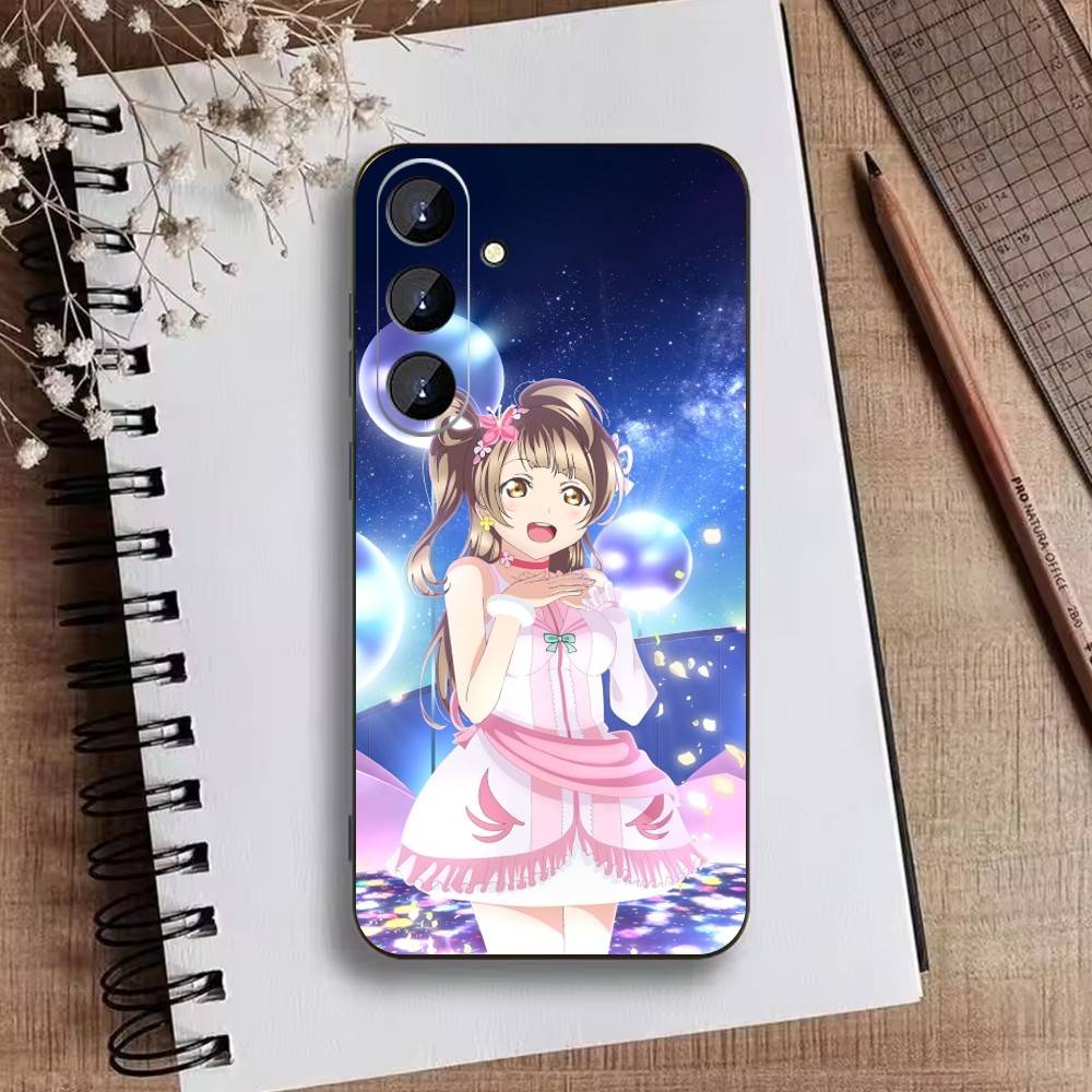 L-Love live-Kousaka Honoka Phone Case For Samsung Galaxy A73,A72,A71,A70,A52,A51 Others Soft Black Cover