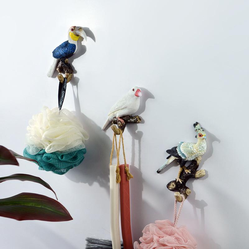 Bird Wall Hook Entryway Decor With Durable Resin Design Great For Organizing