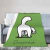 Simons Cat Knitted Blankets Humorous Cat Fleece Throw Blankets Bedding Couch Printed Soft Warm Bedspreads,