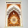 Ramadan Kareem Mat Luxury Gold Arch Prayer Rug for Daily Prayers