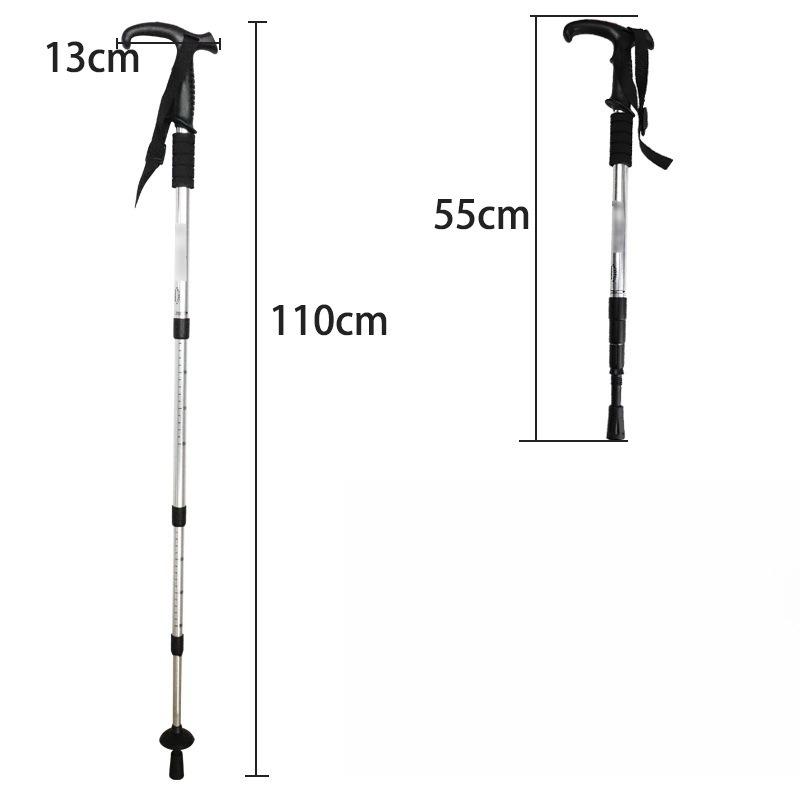 Four-section Trekking Poles, Aluminum Alloy Outdoor Trekking Poles, Telescopic Travel Poles, Hiking Poles, Trekking Poles