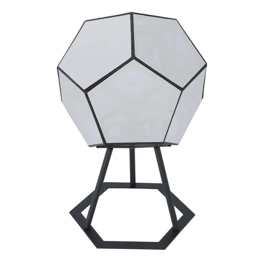 Światło LED Dodekaedr Zasilane przez USB Synchronizacja z Muzyką Zmieniające Kolor Kolorowa Lampa Ambientowa ze Stojakiem dla