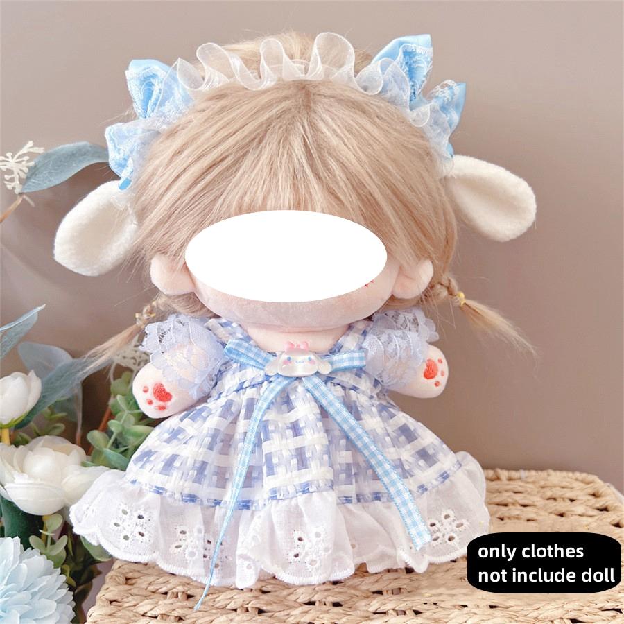 Cute Dress Jk Uniform Clothes For 20Cm Cotton Plush Lolita Dress Up Clothing Skirt Fashion Casual Suit Sock Girl Toy Accessories