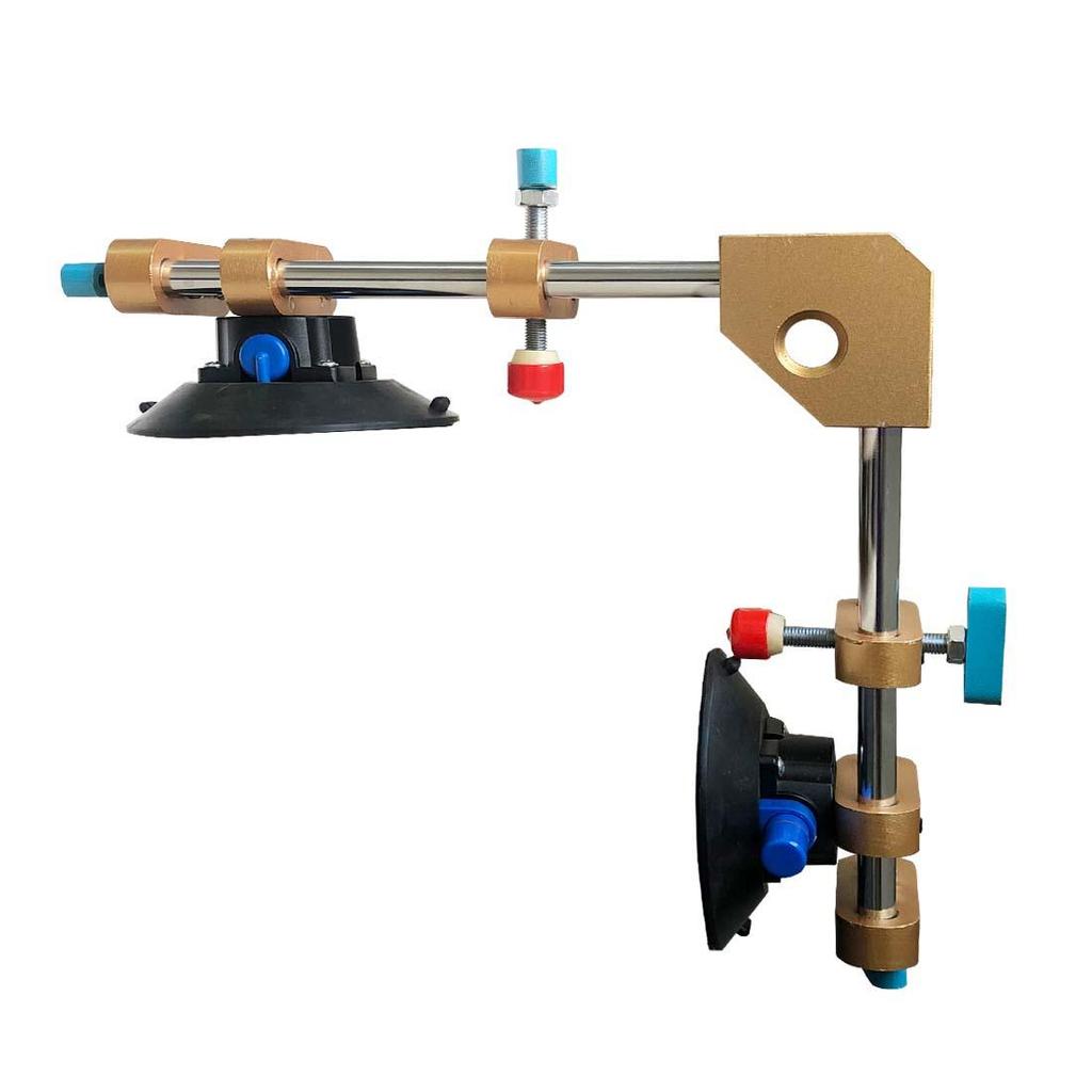 6-inch Double Suction Cup Stone Slab Marble Countertop Fixer with 90° Boxed Joint