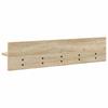 Wall Mounted Nightstand Sonoma Oak 80 x 10.5 x 18 cm