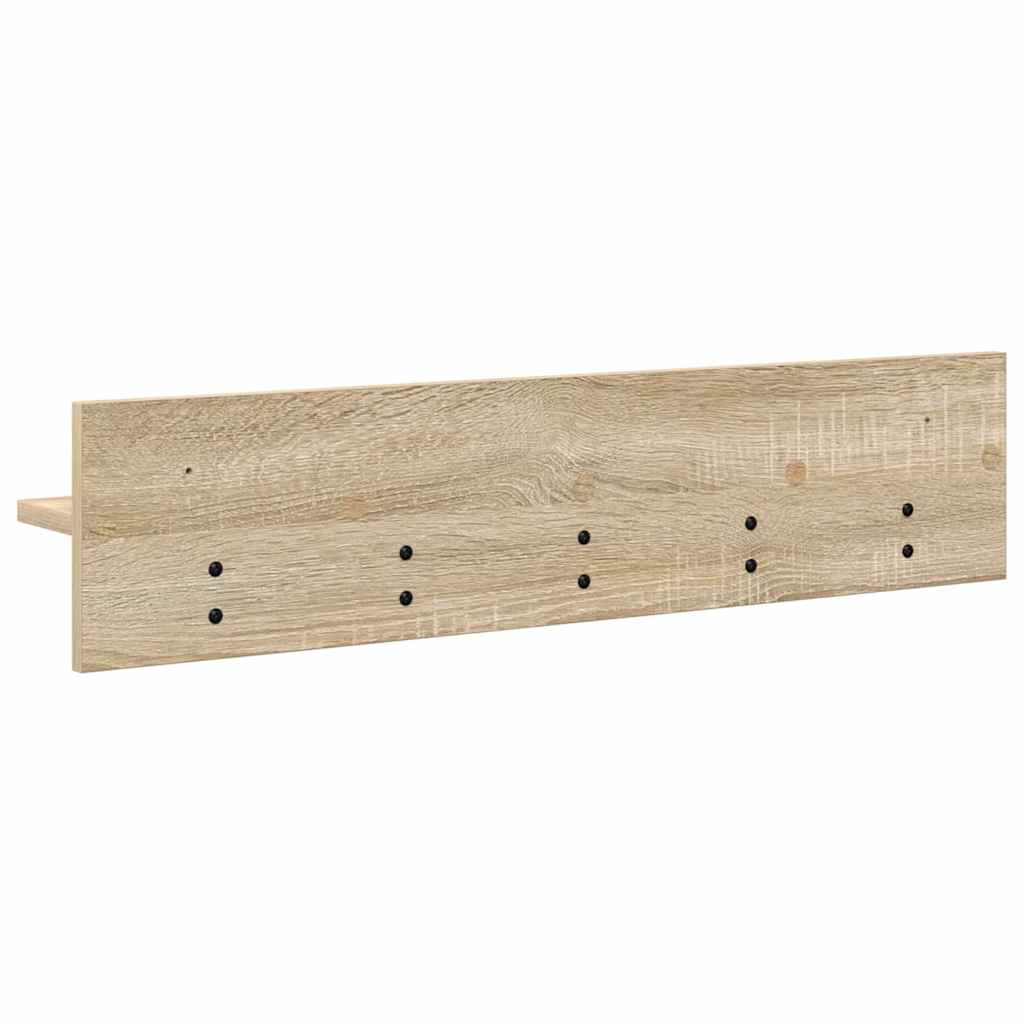 Wall Mounted Nightstand Sonoma Oak 80 x 10.5 x 18 cm