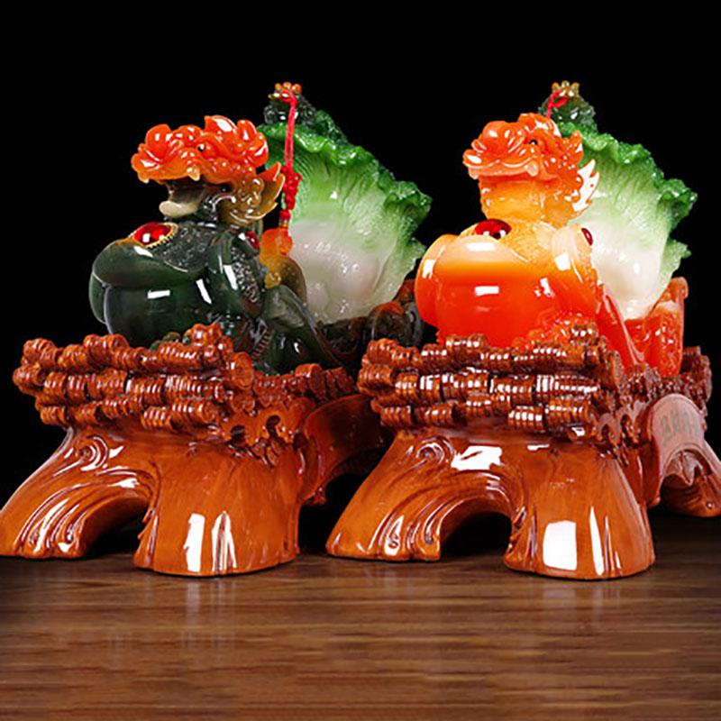 Lucky Pixiu Pi Yao Resin Ornaments, Crafts, Feng Shui, Living Room, TV Cabinet, Desktop Decorations, Shop Opening Gifts, Home De