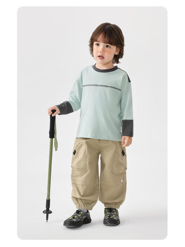 Spring 2026 Trendy European Boys' Long Workwear Pants for Kids and Toddlers
