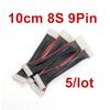 5Pcs JST-XH 1S-8S 22AWG Battery Balance Charger Silicone Wire Extension Lead 10cm Connector Adapter Plug for RC Drone Car Boat