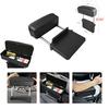RUIYA Honda Grade Armrest Console Box, Armrest Storage Box, Car Armrest Gap Storage Pocket (Black with Black Stitching)