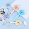 Silicone Shampoo Scalp Hair Massager Shampoo Massage Comb Soft Bath Brush Star Shaped Hallow Shower Brush Comb Care Tool Gift