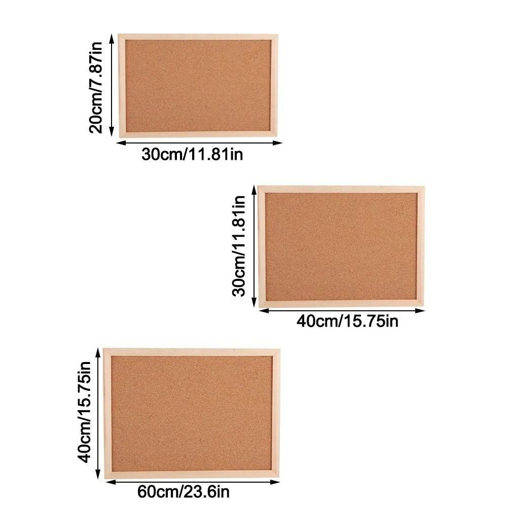 Wood Cork Display Panel Soft Memo Bulletin Board Home Decor Letter Message Boards