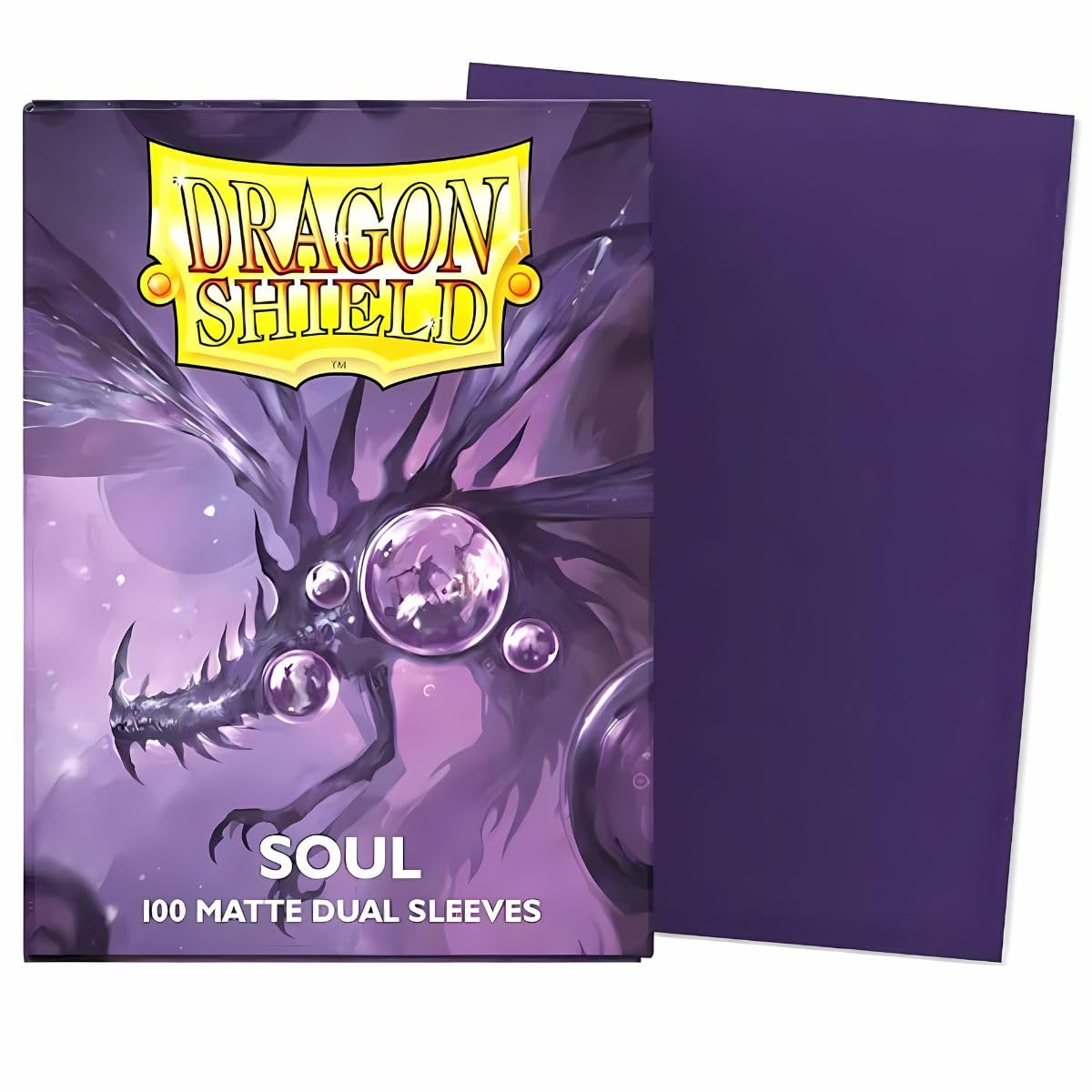 

Чехол для карт Dragon Shield, двойной коврик, стандартный размер, задняя часть, 100 шт., антипрозрачный (Душа)