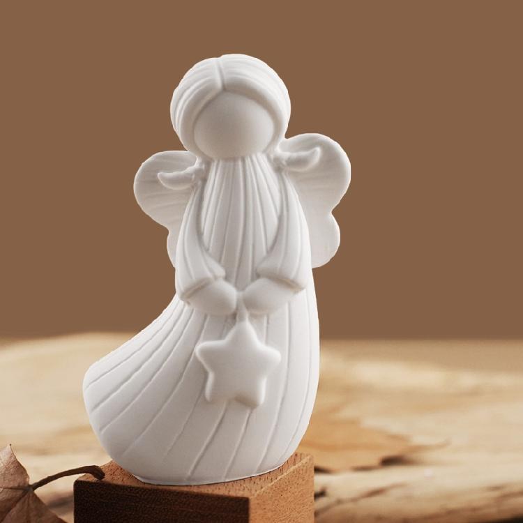 Pack of 4 Sturdy Silicone Mould Angelic Heart Star Designs Ideal for Soap Plasters Craft Creation