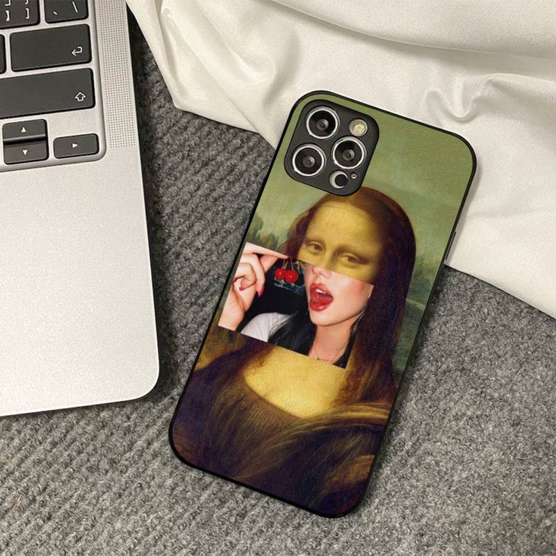 Mona Lisa David Statue Abstract Art Phone Case for iPhone 11 12 13 mini pro XS MAX 8 7 6 6S Plus X 5S SE 2020 XR cover