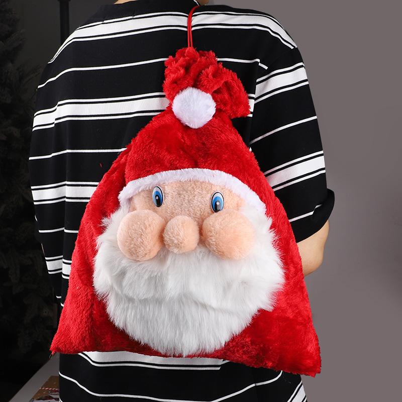 Velký vánoční dárkový pytel Santa Clause se stahovací šňůrkou na vánoční stromek, domácí dekorace, taška na cukroví a dárky, novoroční párty 2026