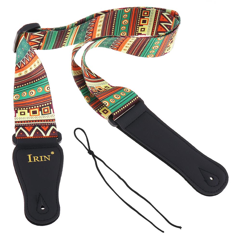 Adjustable National Style Printing Guitar Strap for Acoustic Electric Bass Guitar