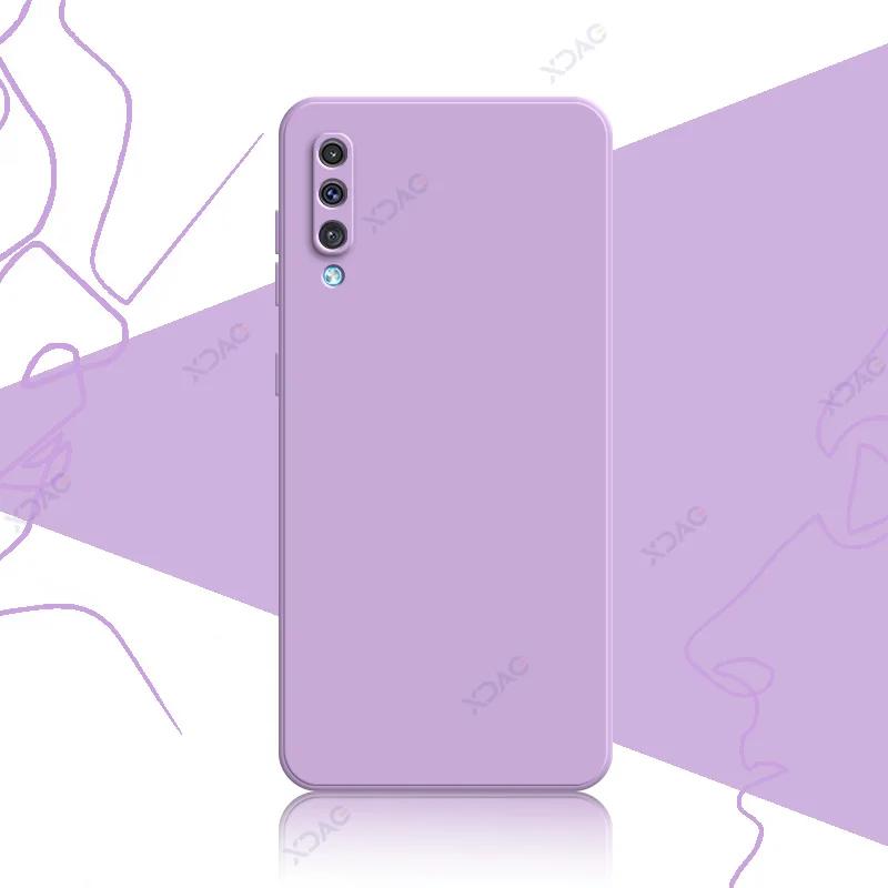 Custodie di Lusso Moda Carine per Samsung Galaxy A50 A50S A30S 360 Morbida Quadrata Silicone Liquido Telefono Armatura Coque SamsungA50