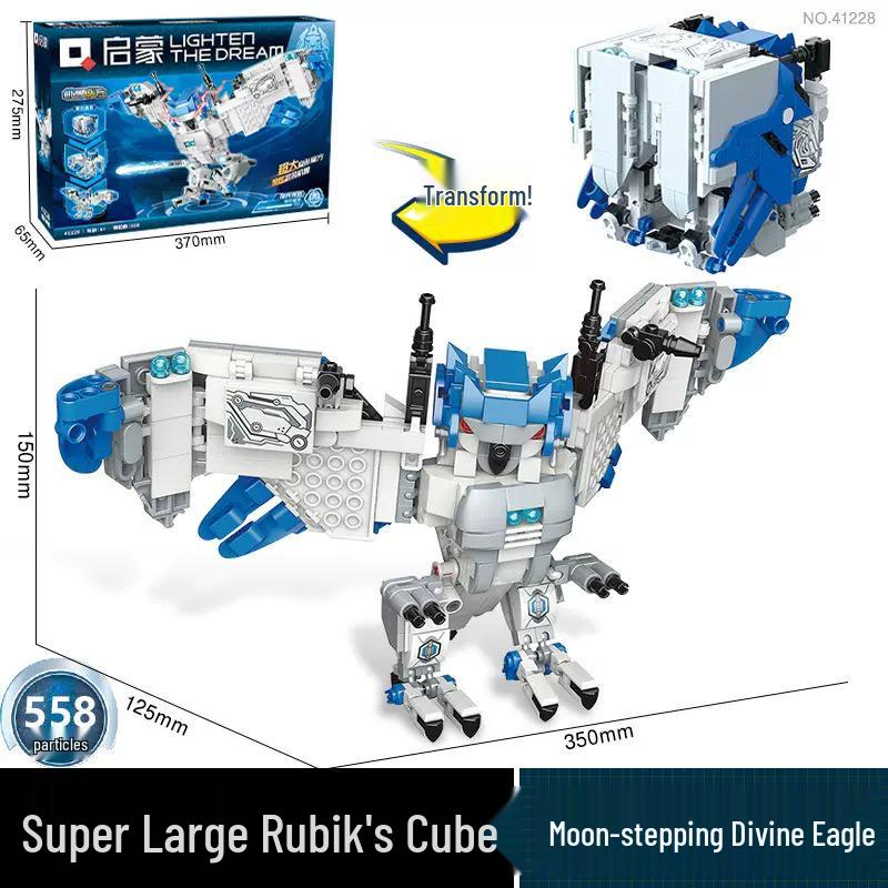 LeWan LW7013-14 Wasp Car Transformer Robot Model Assembly Building Blocks Toy