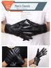 Unisex Sheepskin Leather Motorcycle Gloves with Velvet Lining for Winter Warmth