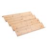 Drawer Spice Tray Shelf in Wood with Expandable Tiers for Kitchen Bottle Sorting, Viewing, and Storage Utility