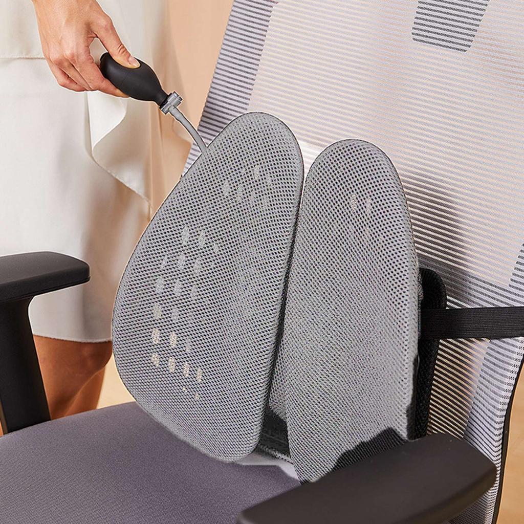 Lumbar Support Chair Back Support Breathable Mesh Ergonomic   Relaxing Chair Back Cushion for   Car