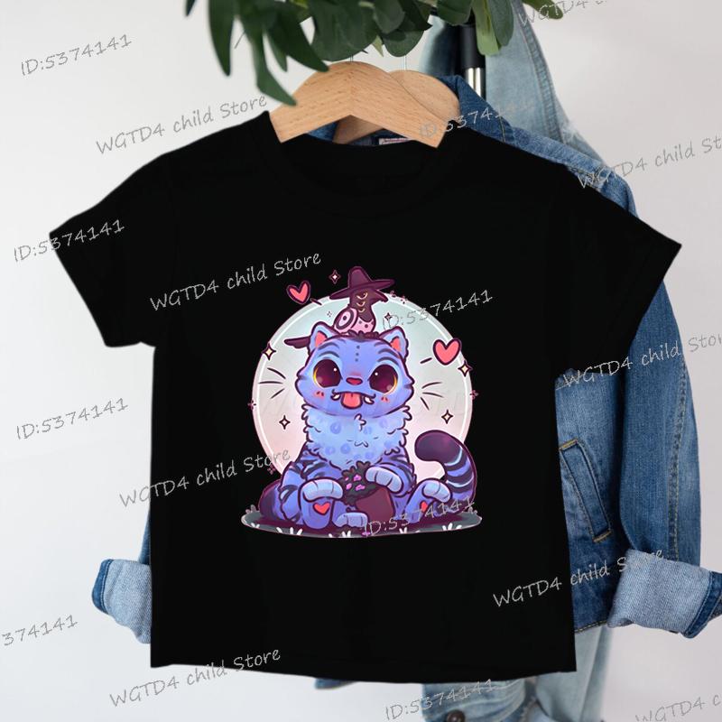 Kpop Demon Hunters Cartoon Tee Shirt Harajuku Cool Kids T-shirts Cotton Summer Tops Saja Boys Outfits Gift Baby Girl Boy Clothes