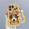 KEYSION Shockproof Case for TECNO Pova 7 Ultra 5G with Lanyard Soft Silicone Cute 3D Cartoon Doll Phone Back Cover for Pova 7 Ultra