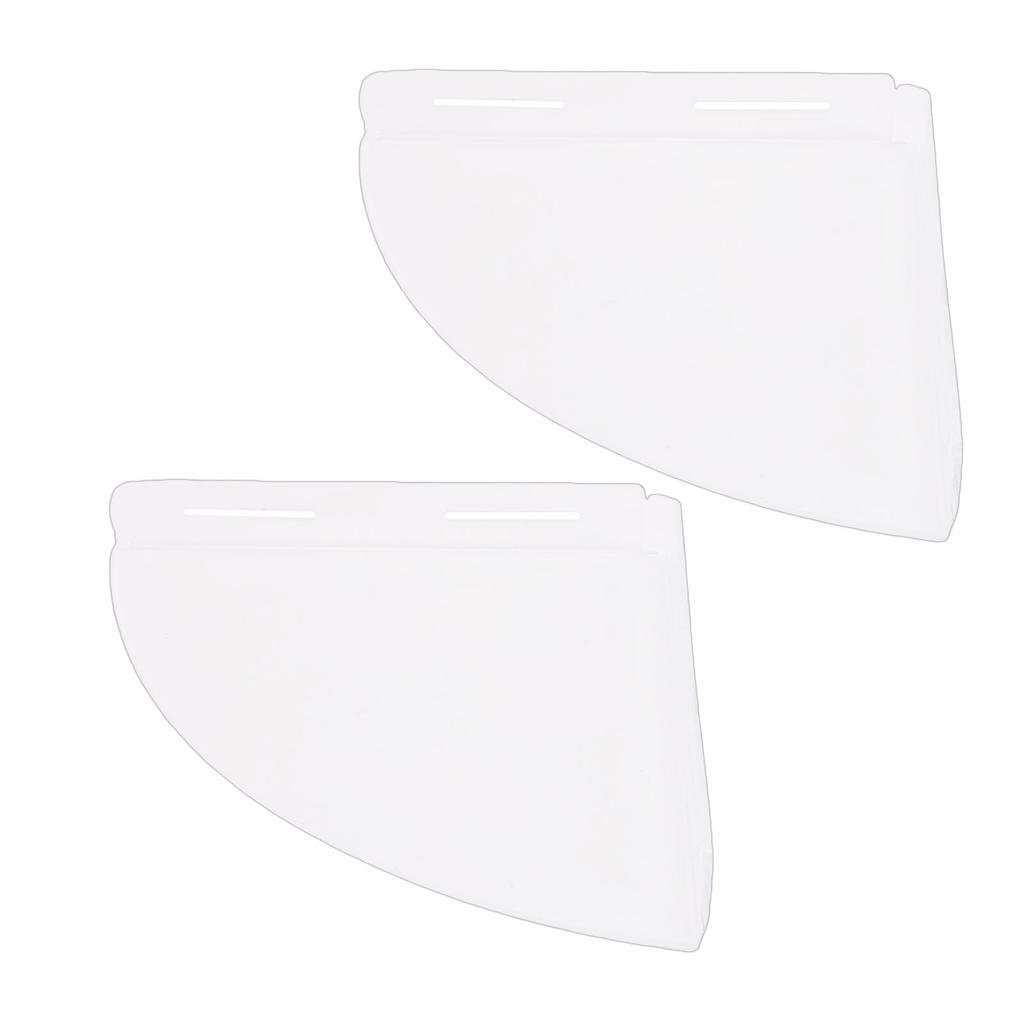 2Pcs Acrylic Corner Floating Shelves Wall Mount Shower Shelf Clear for Bathroom Storage