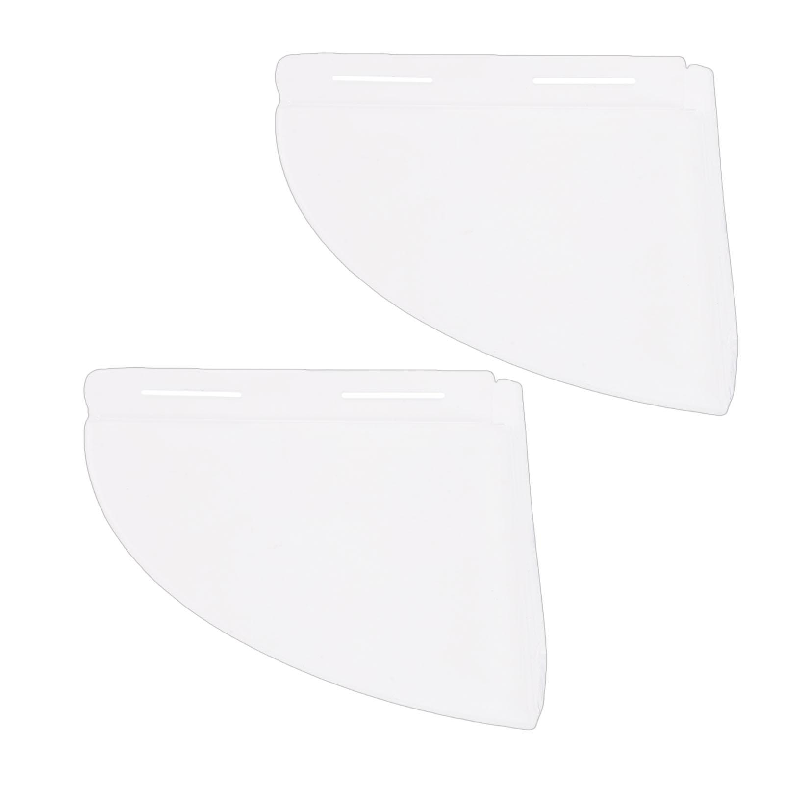 

2Pcs Acrylic Corner Floating Shelves Wall Mount Shower Shelf Clear for Bathroom Storage