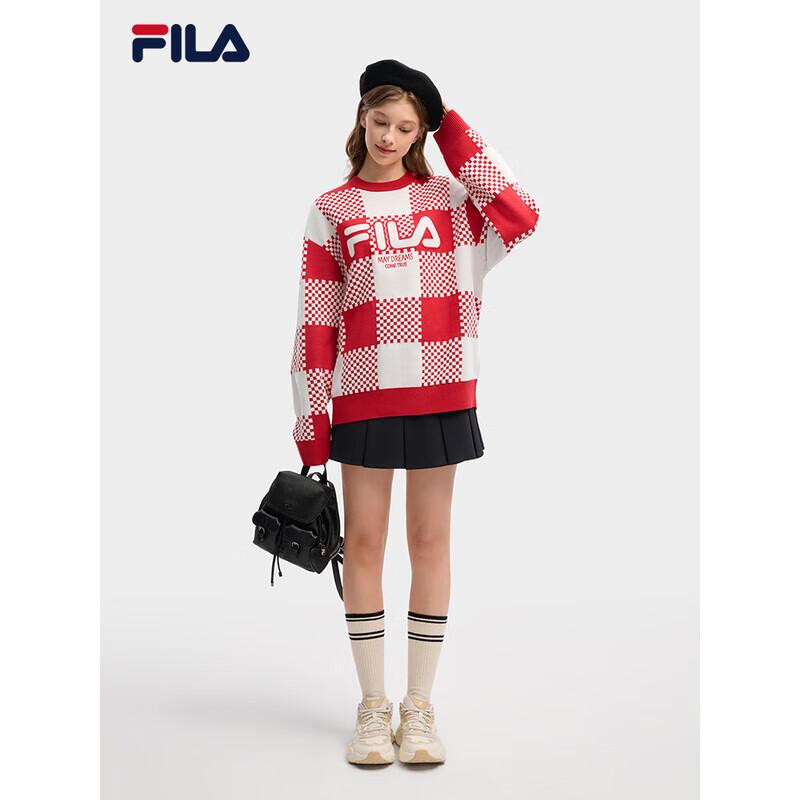 FILA Men's 2026 Spring Checkered Pullover Sweater