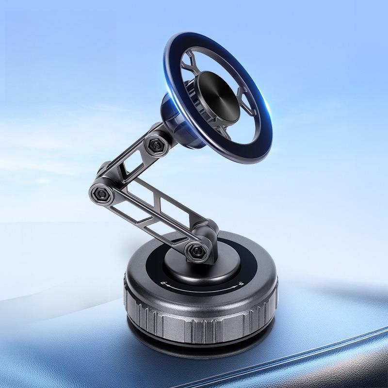 Universal Mount Navigation Vacuum Magnetic Three-Axis Foldable 360° Rotating Mechanical Arm Phone Stand Car Phone Holder