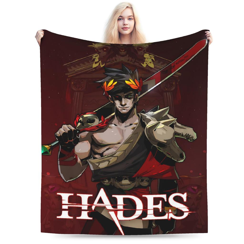 Hades Zagreus Plush Blankets Girls Boys Flannel Bedding Throws For Bedroom Soft Warm Design Quality Bedspread Birthday Gift