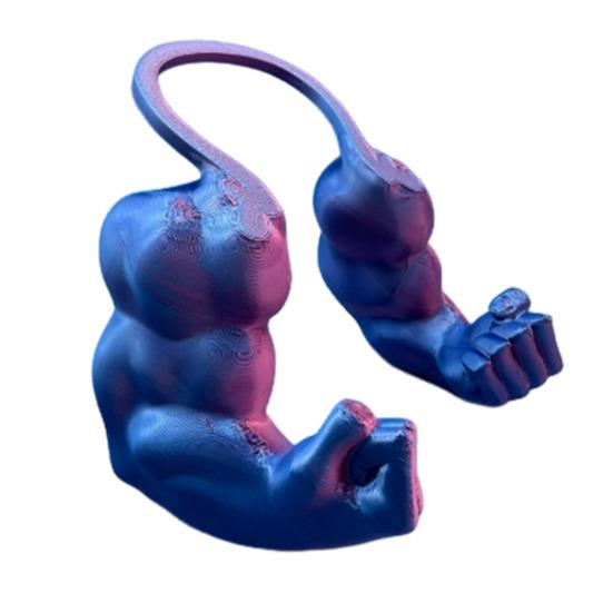 Cat Muscle Arm 3D Printed Funny Cat Neck Arm with Muscles Creative Photo Shoot Props for Cat Birthday Party