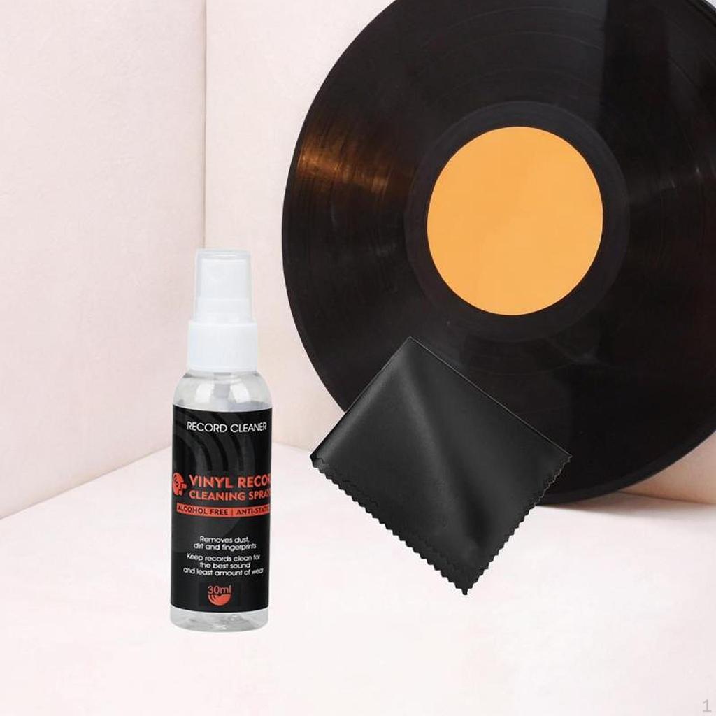 Schallplatten-Reinigungssets, Schallplattentuch-Set, Vinyl-Reiniger, LP-Plattenspieler-Reiniger für den Raum,
