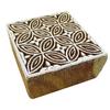 Indianbeautifulart Floral Stamp Textile Stamp Indian Brown Wood Stamps Hand Craved Printing