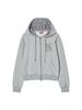 Nyxx Letter N Hood Zip-Up Gray