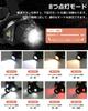 Rechargeable LED Headlamp with 3 Color Light 13 6000mAh Zoom Helmet 60 Hours of Continuous IP65 Battery Level Ideal for Mountain Outdoor and Emergency